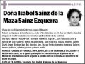 SAINZ DE LA MAZA SAINZ EZQUERRA,ISABEL