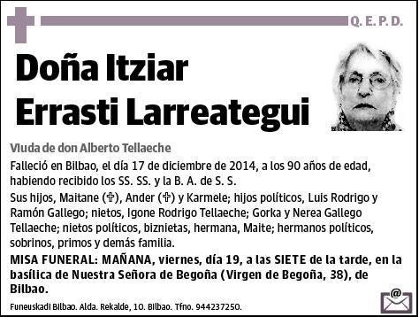 ERRASTI LARREATEGUI,ITZIAR