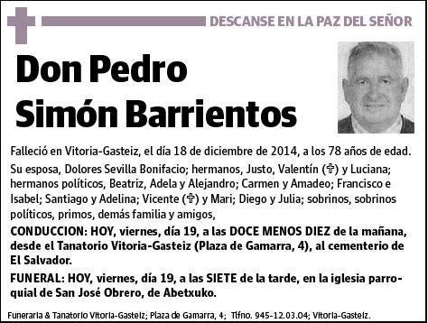 SIMON BARRIENTOS,PEDRO