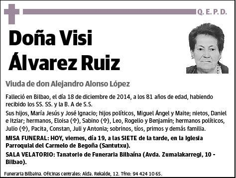 ÁLVAREZ RUIZ,VISI