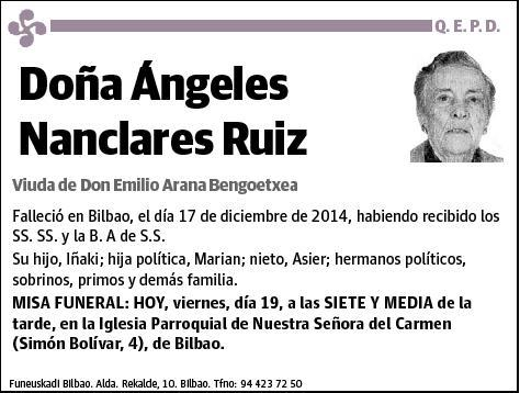 NANCLARES RUIZ,ANGELES