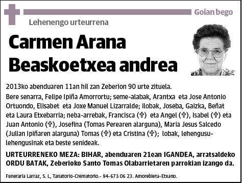 ARANA BEASKOETXEA,CARMEN