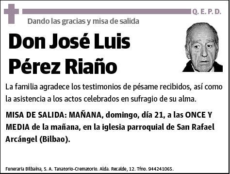 PEREZ RIAÑO,JOSE LUIS