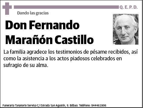 MARAÑON CASTILLO,FERNANDO