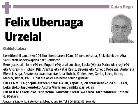 UBERUAGA URZELAI,FELIX