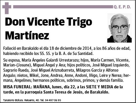 TRIGO MARTINEZ,VICENTE