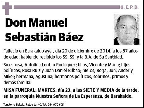 SEBASTIAN BAEZ,MANUEL