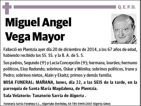 VEGA MAYOR,MIGUEL ANGEL