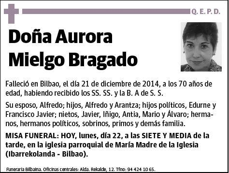 MIELGO BRAGADO,AURORA