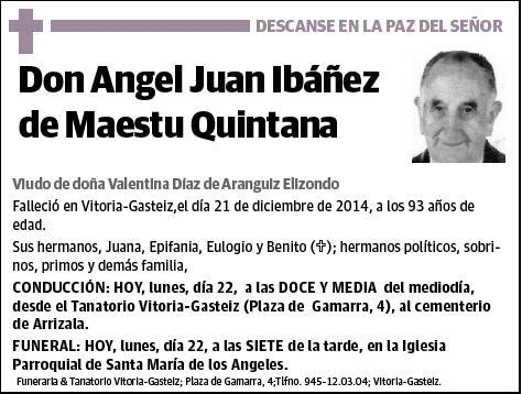 IBAÑEZ DE MAESTU QUINTANA,ANGEL JUAN