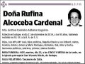 ALCOCEBA CARDENAL,RUFINA