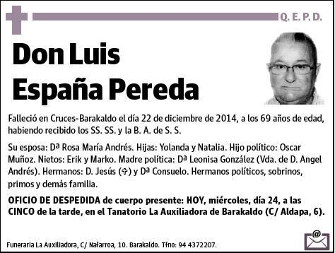 ESPAÑA PEREDA,LUIS