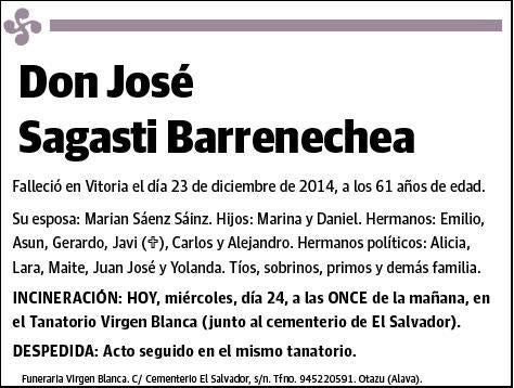 SAGASTI BARRENECHEA,JOSE