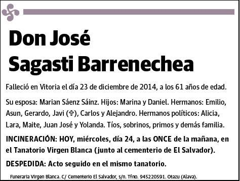 SAGASTI BARRENECHEA,JOSE