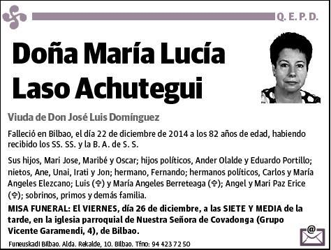 LASO ACHUTEGUI,MARIA LUCIA