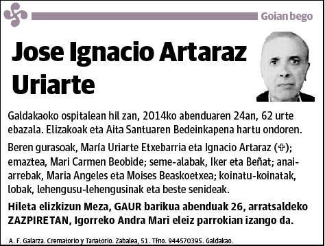 ARTARAZ URIARTE,JOSE IGNACIO