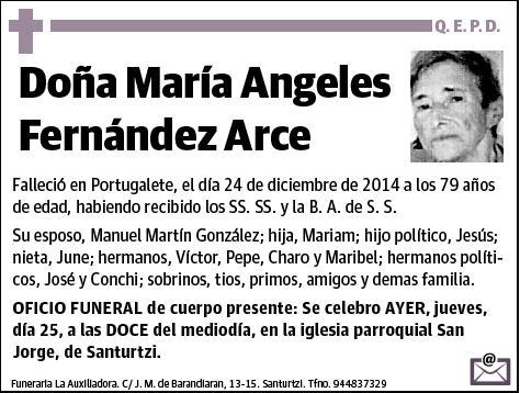 FERNANDEZ ARCE,MARIA ANGELES