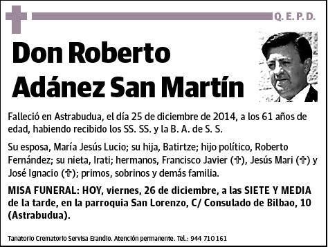 ADANEZ SAN MARTIN,ROBERTO