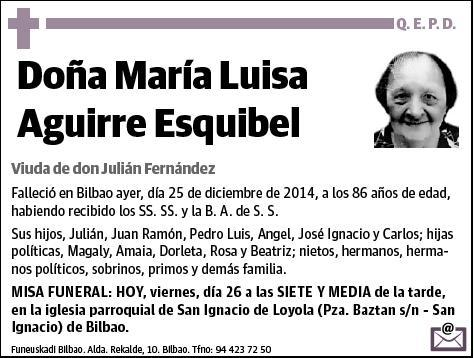 AGUIRRE ESQUIBEL,MARIA LUISA