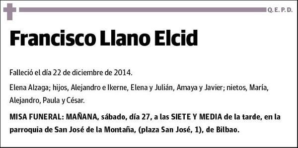 LLANO ELCID,FRANCISCO