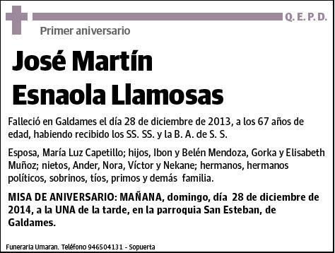 ESNAOLA LLAMOSAS,JOSE MARTIN