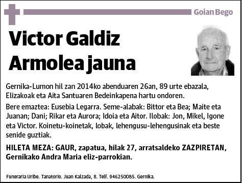 GALDIZ ARMOLEA,VICTOR