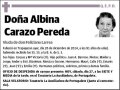 CARAZO PEREDA,ALBINA