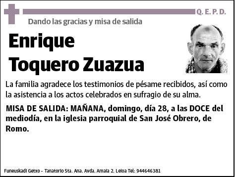 TOQUERO ZUAZUA,ENRIQUE