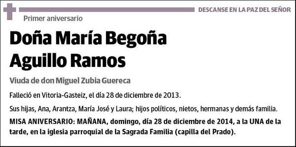 AGUILLO RAMOS,MARIA BEGOÑA