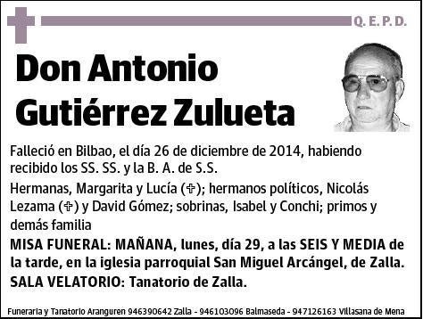 GUTIÉRREZ ZULUETA,ANTONIO