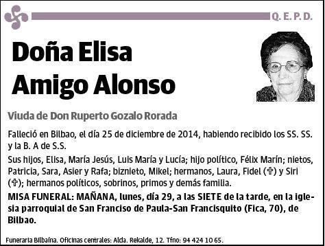 AMIGO ALONSO,ELISA