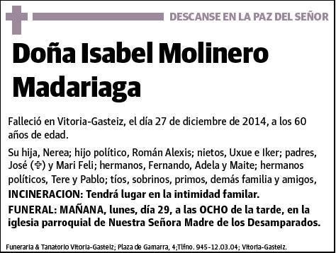 MOLINERO MADARIAGA,ISABEL