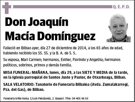 MACIA DOMINGUEZ,JOAQUIN