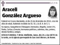 GONZALEZ ARGUESO,ARACELI