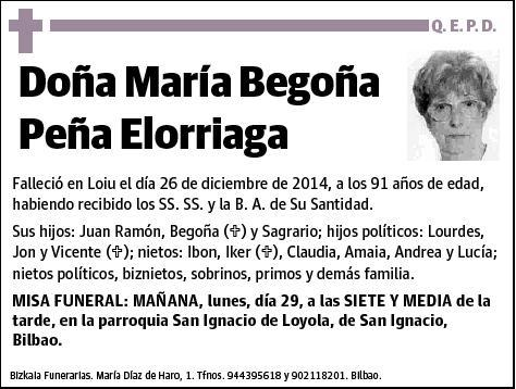 PEÑA ELORRIAGA,MARIA BEGOÑA