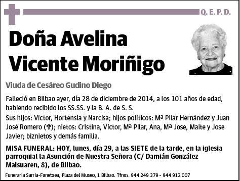 VICENTE MORIÑIGO,AVELINA