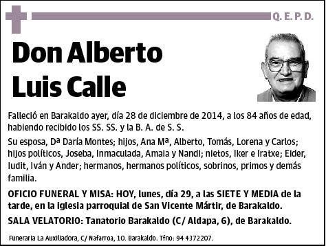 LUIS CALLE,ALBERTO