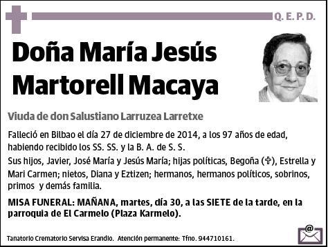 MARTORELL MACAYA,MARIA JESUS