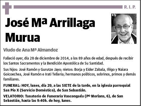 ARRILLAGA MURUA,JOSE Mª