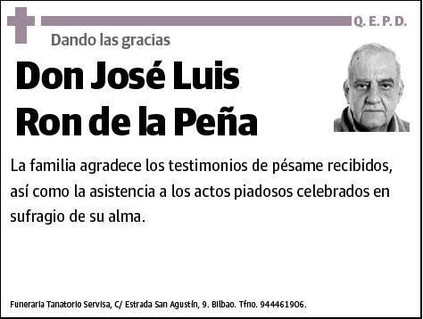 RON DE LA PEÑA,JOSE LUIS