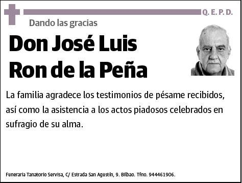 RON DE LA PEÑA,JOSE LUIS