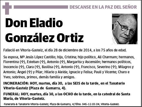 GONZALEZ ORTIZ,ELADIO