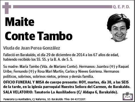 CONTE TAMBO,MAITE