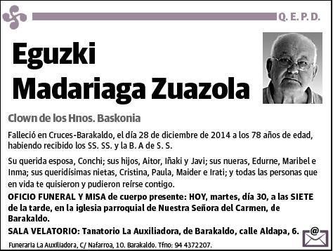 MADARIAGA ZUAZOLA,EGUZKI