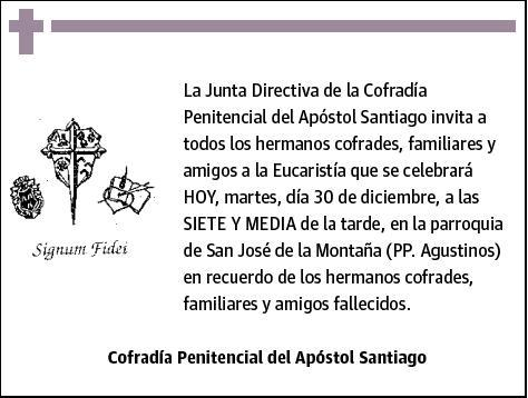 DE APOSTOL SANTIAGO,COFRADÍA PENITENCIAL