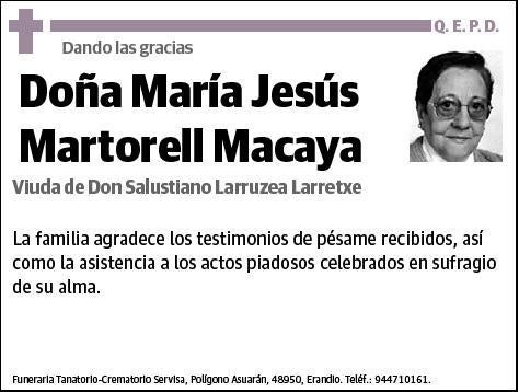 MARTORELL MACAYA,MARIA JESUS