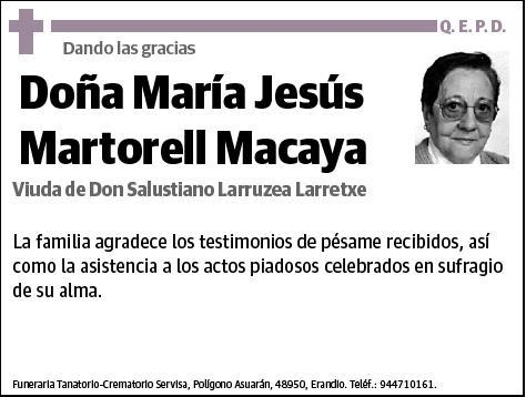 MARTORELL MACAYA,MARIA JESUS