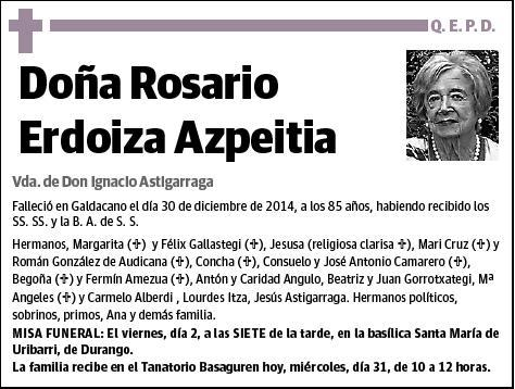 ERDOIZA AZPEITIA,ROSARIO