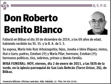 BENITO BLANCO,ROBERTO