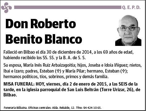 BENITO BLANCO,ROBERTO